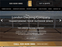 Tablet Screenshot of londondeckingcompany.co.uk